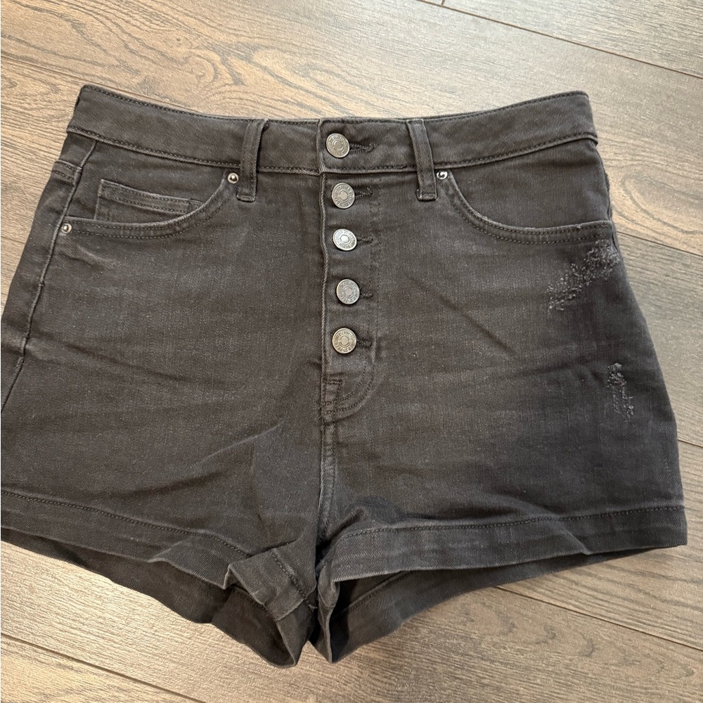 Forever 21 Charcoal Jean Shorts